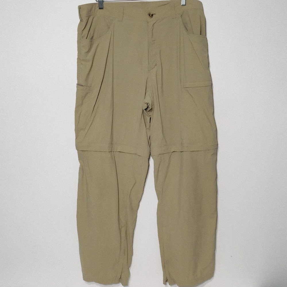 Exofficio Men Pants 40X32 Chino Insect Shield Convertible Cargo Outdoor Hiking